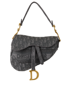 Medium Saddle Bag, Canvas, Grey, 50-MA-0250, DB, 3*